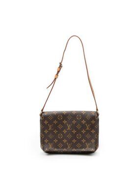 Louis Vuitton Musette Tango Brown Monogram Canvas Crossbody